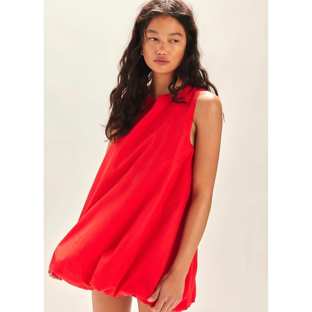 Free People Red Swing Mini Dress